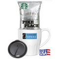 USA Made White Mug with Starbucks Coffee